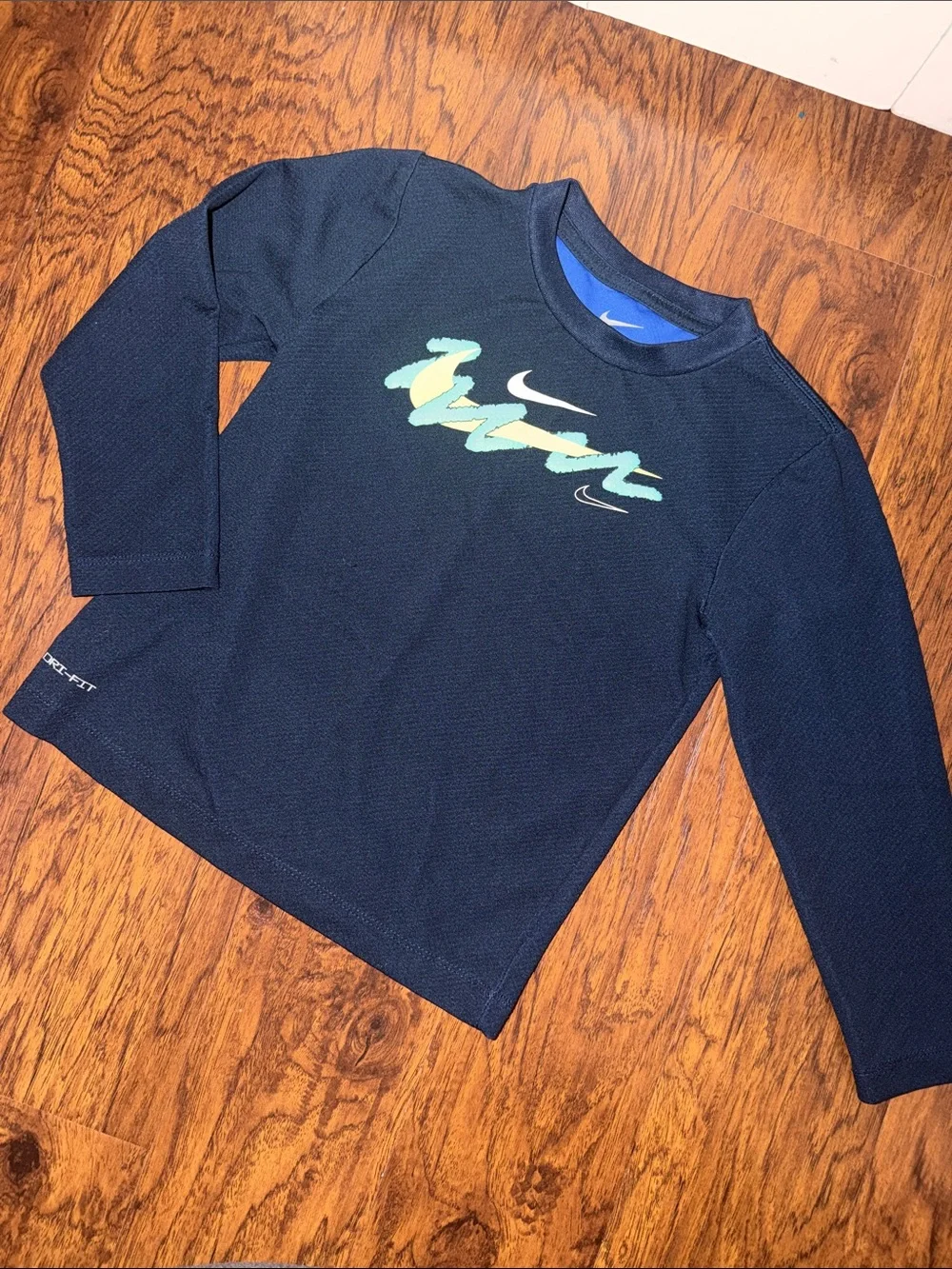 Bundle: Nike Kids Long-Sleeve Set - Navy & Black Graphic Tees